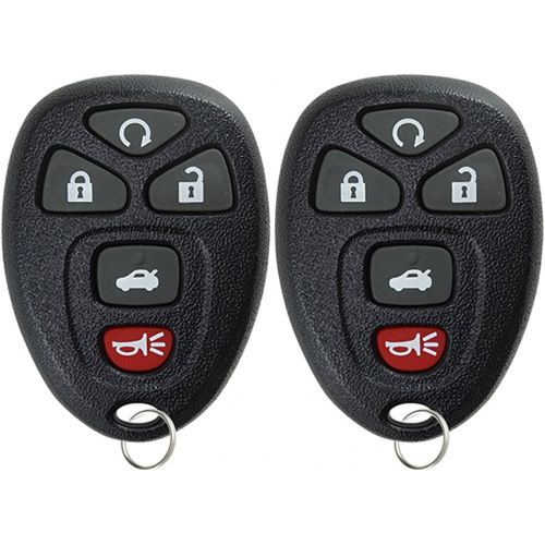  [아마존베스트]KeylessOption Keyless Entry Remote Start Control Car Key Fob Replacement for 22733524 (Pack of 2)