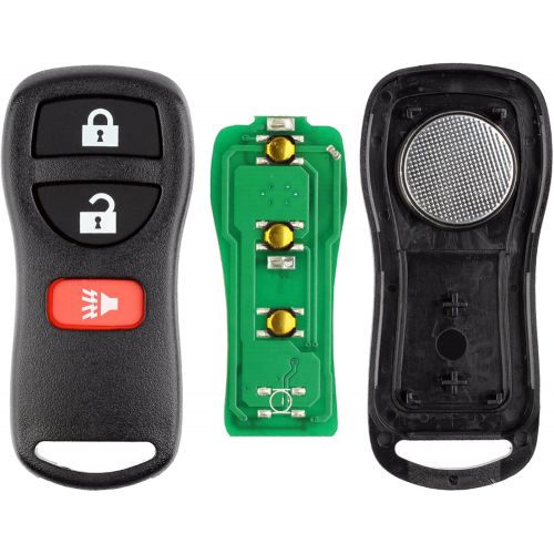  [아마존베스트]KeylessOption Keyless Entry Remote Control Car Key Fob Replacement for KBRASTU15, CWTWB1U733 (Pack of 2)