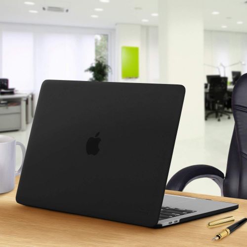  [아마존베스트]Kuzy - MacBook Pro 15 inch Case 2019 2018 2017 2016 Release A1990 A1707, Hard Plastic Shell Cover for Newest MacBook Pro 15 case with Touch Bar Soft Touch - Black