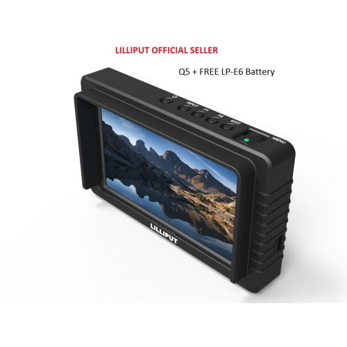  Lilliput LILLIPUT exclusively Black housing version Q5 5.5 1920x1080 Full HD Resolution SDI and HDMI Cross Conversion+ LP-E6 battery