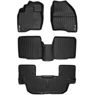 Brand: MAX LINER MAXLINER Floor Mats 3 Row Liner Set Black for 2017-2018 Ford Explorer Without 2nd Row Center Console