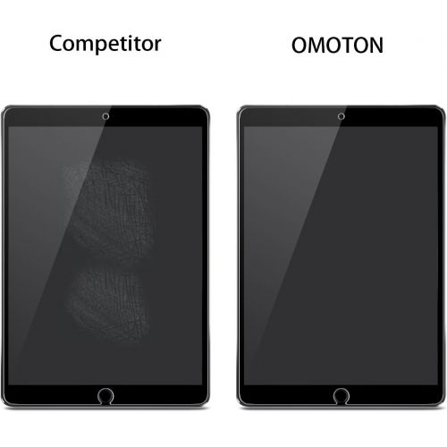  [아마존베스트]OMOTON Screen Protector for iPad Air 3 10.5 inch 2019 / iPad Pro 10.5 inch - Tempered Glass/Apple Pencil Compatible/Scratch Resistant