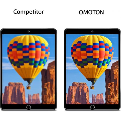  [아마존베스트]OMOTON Screen Protector for iPad Air 3 10.5 inch 2019 / iPad Pro 10.5 inch - Tempered Glass/Apple Pencil Compatible/Scratch Resistant