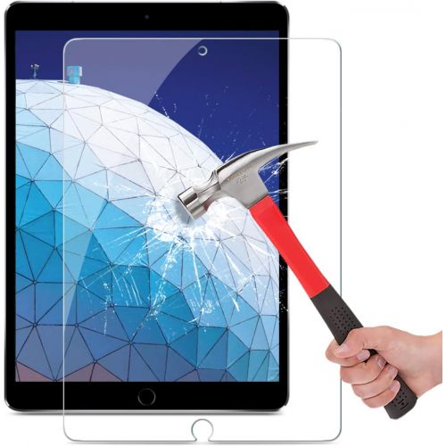  [아마존베스트]OMOTON Screen Protector for iPad Air 3 10.5 inch 2019 / iPad Pro 10.5 inch - Tempered Glass/Apple Pencil Compatible/Scratch Resistant