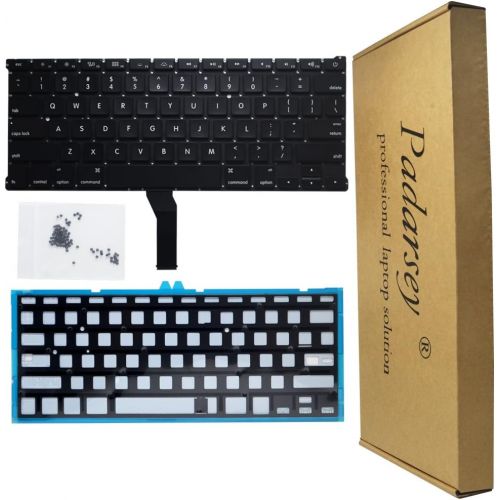  [아마존베스트]Padarsey Replacement Backlight Backlit Keyboard with 80 PCE Screws Compatible for MacBook Air 13-Inch A1369 A1466 MC965LL MC966LL EMC 2559 MD231LL/A MD760LL/A Series 2011 2012 2013