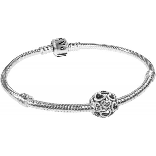  Brand: Pandora Pandora Starter Bracelet Hearty 79244, Sterling Silver, Silver