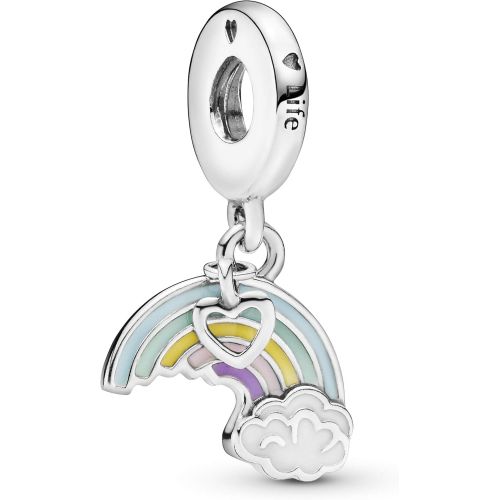  Brand: Pandora Pandora Womens Moments Rainbow & Cloud Charm Pendant Sterling Silver Enamel 797016ENMX