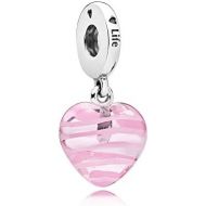 Brand: Pandora Pandora Charm 797069 Pink Ribbon Heart Glass
