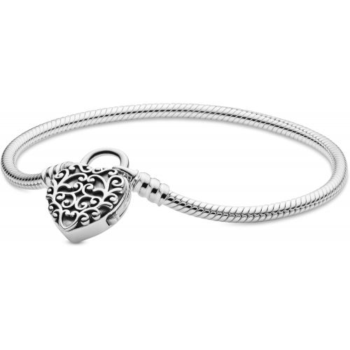  Brand: Pandora Pandora Moments Smooth 597602 Womens Bracelet, Silver