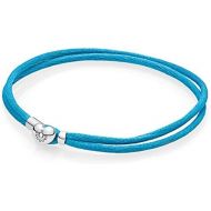 Brand: Pandora Pandora Womens Bracelet Turquoise 590749CTQ, Silver, turquoise