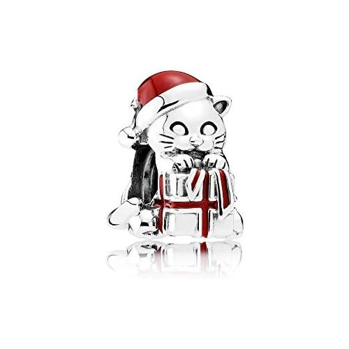  Brand: Pandora Pandora Silver Cat Charm Christmas Cat