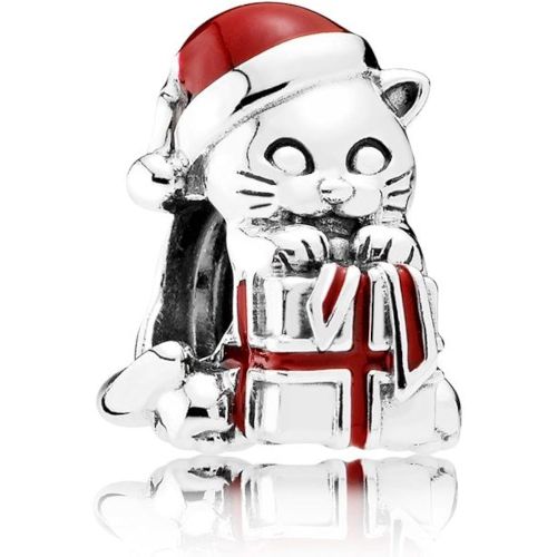  Brand: Pandora Pandora Silver Cat Charm Christmas Cat