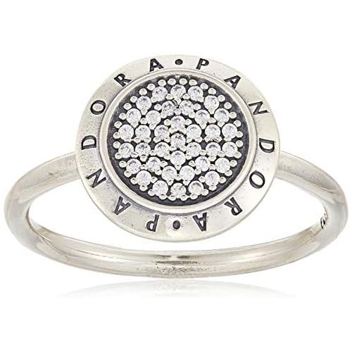  Brand: Pandora Pandora Pearl Cubic Zirconia Silver Ring - Size R.5 190912CZ-60