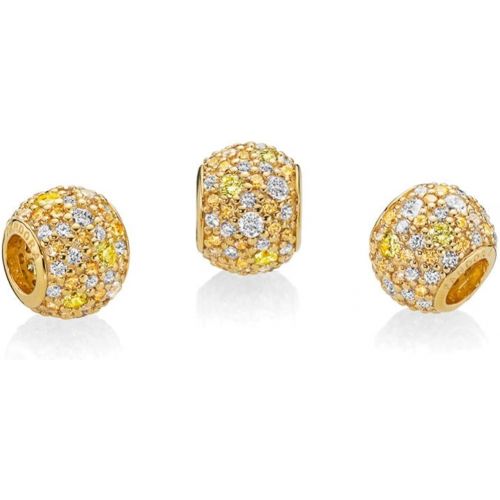  Brand: Pandora Pandora 767052CSY Golden Mix PavBall Charm