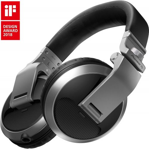 파이오니아 Pioneer Pro DJ DJ Headphones, Silver (HDJ-X5-S)