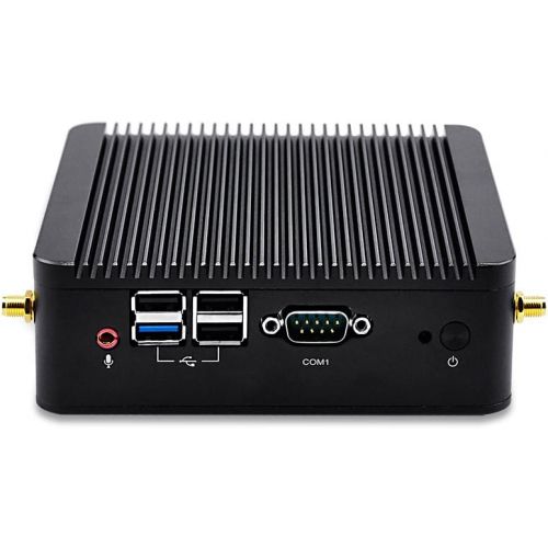  Qotom 2.41 GHz Quad Core CPU Fanless Computer 500GB HDD 8GB Ram Celeron J1900 VGA 2 Ethernet Port