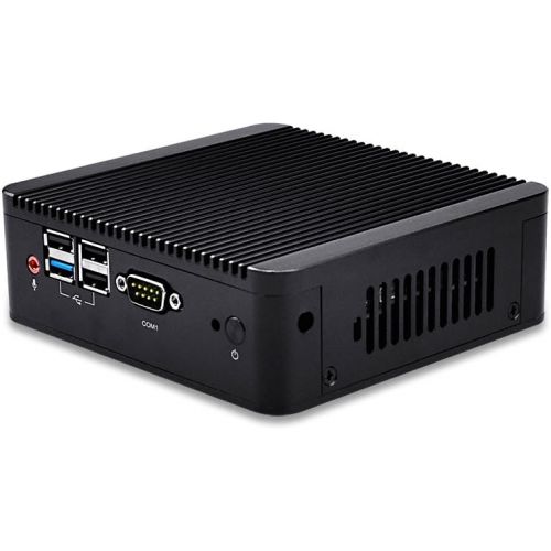  Qotom 2.41 GHz Quad Core CPU Fanless Computer 500GB HDD 8GB Ram Celeron J1900 VGA 2 Ethernet Port