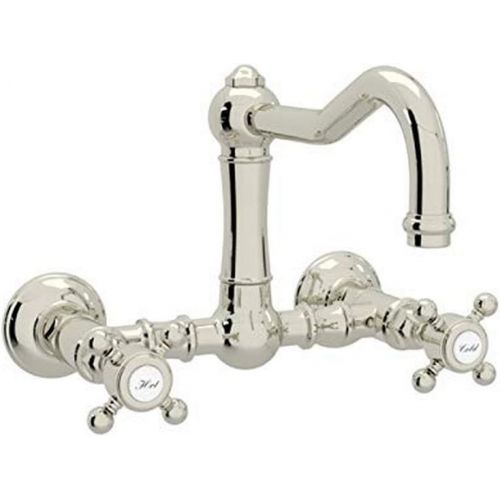  Brand: Rohl Rohl A1456XMPN-2 KITCHEN FAUCETS, 8.9-in L x 0-in W x 7-in H, Polished Nickel