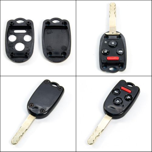  [아마존베스트]STAUBER Best Honda Key Shell Replacement for Accord, Ridgeline, Civic, and CR-V - KR55WK49308, N5F-A05TAA, N5F-S0084A - NO Locksmith Required Using Your Old Key and chip! - Black