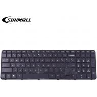 [아마존베스트]SUNMALL Mate Laptop Keyboard for HP Pavilion 250 G3,255 G3,250 G2,255 G2 15-D 15-E 15-G 15-R 15-N 15-S 15-F 15-H 15-A Series US Black keypad with Frame(6 Months Warranty)