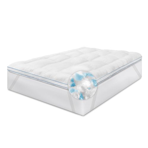  SensorPEDIC MemoryLoft Mattress Topper, Queen, White