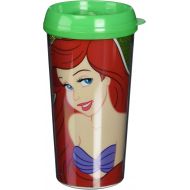 Brand: Silver Buffalo Silver Buffalo DQ5987G Disney Princess Ariel Glitter Plastic Travel Mug, 16 oz, Multicolor