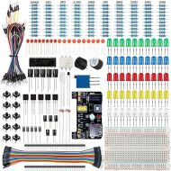 [아마존베스트]Smraza Basic Starter Kit with Breadboard,Power Supply,Jumper Wires,Resistors,LED for Arduino UNO R3,Mega2560,Nano,Raspberry Pi