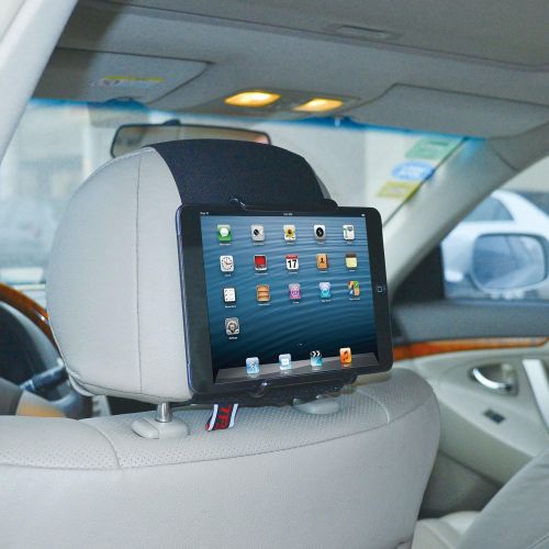  [아마존베스트]TFY Universal Car Headrest Mount Holder, Fits ALL 7 Inch to 11 Inch Tablets - Apple iPad, iPad 4 (iPad 2 & 3), iPad Air, iPad Mini 2/3/4 - iPad Pro 9.7 - Samsung Galaxy Tab & Note