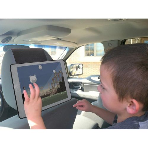  [아마존베스트]TFY iPad 4 / iPad 3 / iPad 2 Car Headrest Mount HolderFast-Attach Fast-Release Edition - Black