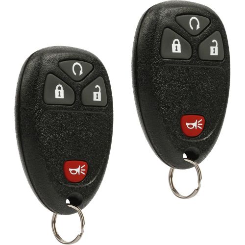  [아마존베스트]Car Key Fob Keyless Entry Remote fits Chevy Silverado Traverse Equinox Avalanche / GMC Sierra / Pontiac Torrent / Saturn Outlook Vue (OUC60270, OUC60221), Set of 2