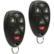 [아마존베스트]Car Key Fob Keyless Entry Remote fits 2007-2014 Chevy Tahoe Suburban / 2007-2014 Cadillac Escalade / 2007-2014 GMC Yukon (fits Part # 15913427, 20869057, 22756462), Set of 2