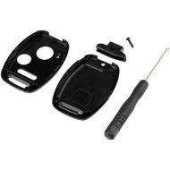 [아마존베스트]CUTTING NOT REQUIRED - Key Fob Keyless Entry Remote Shell Case & Pad fits Honda Accord/Civic/CR-V/Fit/Odyssey/Pilot/Ridgeline/CR-Z