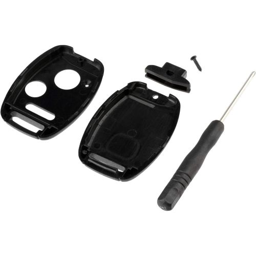  [아마존베스트]CUTTING NOT REQUIRED - Key Fob Keyless Entry Remote Shell Case & Pad fits Honda Accord/Civic/CR-V/Fit/Odyssey/Pilot/Ridgeline/CR-Z