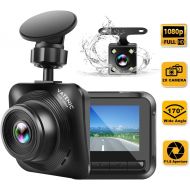 [아마존베스트]VATENIC Dash Cam Car Camera Recorder FHD 1080P Front and Rear Cameras,Driving Loop Recording,2.2 Inch LCD Screen 170°Wide Angle, WDR,Night Vision, G-Sensor, Motion Detection, Parking Monit