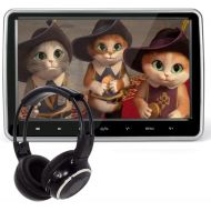 [아마존베스트]Vk 10.1 Inch HD Digital Multimedia Monitor Super-thin Car Headrest Dvd Player With Ir headphone and HDMI Port and Remote Control USB And SD