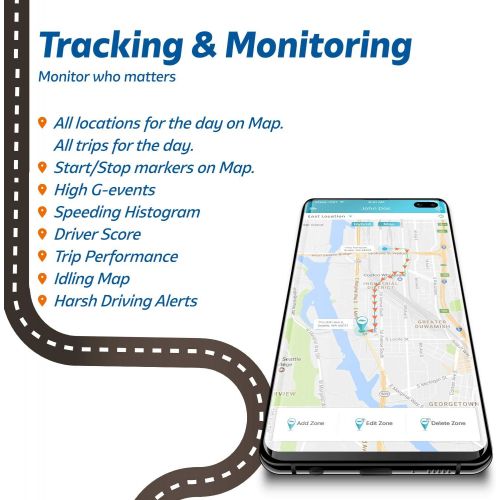  [아마존베스트]GPS Tracker VyncsPro No Monthly Fee 3G OBD Car Tracker Real Time GPS 1 Year Data Plan Included 60 Seconds GPS, Live Map, Teen Unsafe Driving Alert, Car Health, Recall, Fuel Report