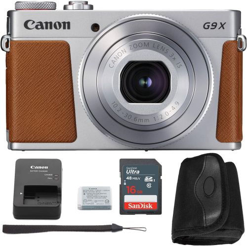  WhoIsCamera Canon G9x Mark II Digital Camera Bundle (Silver) + Canon PowerShot G9 x Mark II Basic Accessory Kit - Including EVERYTHING You Need To Get Started (Basic Kit - Silver)