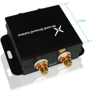 [아마존베스트]XtremPro Hi-end Ground Loop Noise Isolator/Filter for Car Audio/Home High-Fidelity System - Black (65042)
