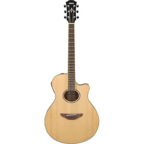 야마하 Brand: YAMAHA Yamaha APX600 NA Thin Body Acoustic-Electric Guitar, Natural