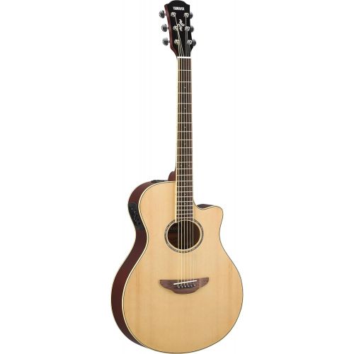 야마하 Brand: YAMAHA Yamaha APX600 NA Thin Body Acoustic-Electric Guitar, Natural