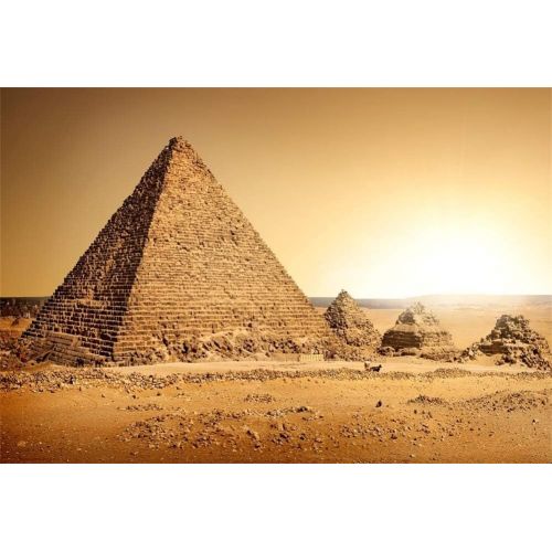  Yeele 9x6ft Ancient Egyptian Pyramids Photography Backdrop Sand Desert Background for Pictures Egypt History Ruin Pharaoh Cemetery Kids Children Photo Booth Shoot Vinyl Studio Prop