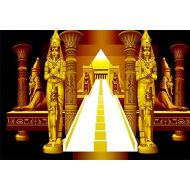 Yeele 10x8ft Golden Ancient Egyptian Photography Background Vinyl Pharaoh Ancient Sphinx Abstract Pyramid Stairway Photo Backdrops Egypt Queen Portrait Religion History Culture Pho