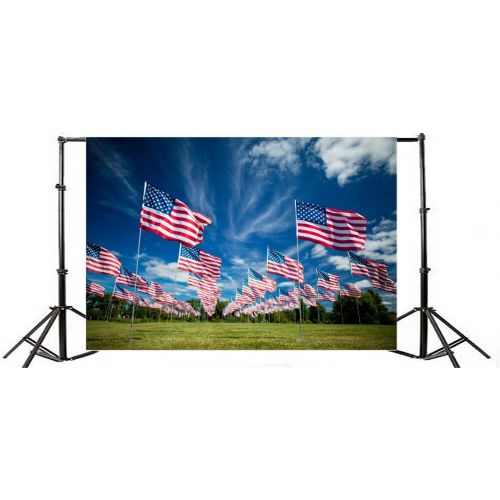  Yeele 10x8ft American Flag Background 4th july Independence Day Vinyl Photography Background Veteran Celebration Photo Shoot Studio Props