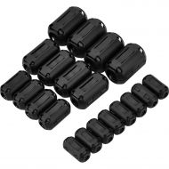 [아마존베스트]EBoot eBoot 20 Pieces Clip-on Ferrite Ring Core RFI EMI Noise Suppressor Cable Clip for 3mm/ 5mm/ 7mm/ 9mm/ 13mm Diameter Cable, Black