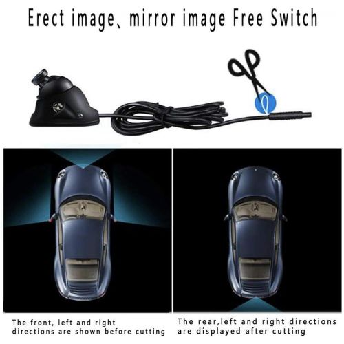  [아마존베스트]Thjsvy Car HD Blind Spot Side View Camera, Reverse Camera, Front/Side View Camera with Auto-dimming LEDs, NO Drilling, Mirror/Non-Mirror Image Adjustable Easy Installation