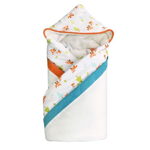  Brandream Baby Quilt Fox Woddland Comforter Swaddle Blanket Newborn Blanket - Playful Fox Baby...