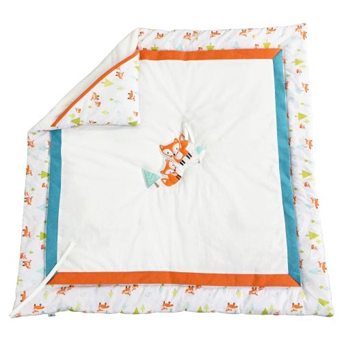  Brandream Baby Quilt Fox Woddland Comforter Swaddle Blanket Newborn Blanket - Playful Fox Baby...