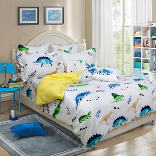  Brandream Boys Bedding Sets Cars Bedding 100% Cotton Duvet Covers Set 3-Piece Queen Size (No Comforter Included)