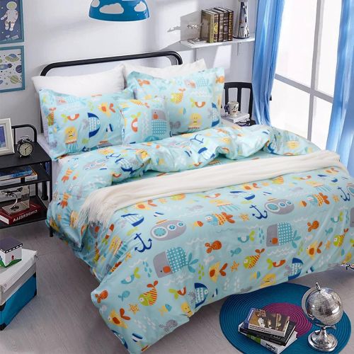  Brandream Boys Bedding Sets Cars Bedding 100% Cotton Duvet Covers Set 3-Piece Queen Size (No Comforter Included)