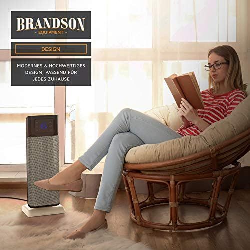  Brandson - digitaler Heizluefter mit Fernbedienung 2000 Watt - zuschaltbare Oszillation - Ventilationsfunktion - zwei Leistungsstufen - UEberhitzungsschutz - Heizung Heater - GS Zert